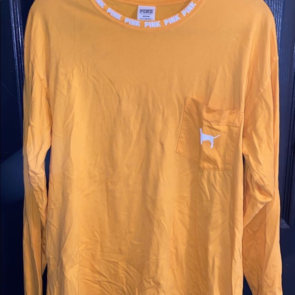 Super cute yellow PINK top!